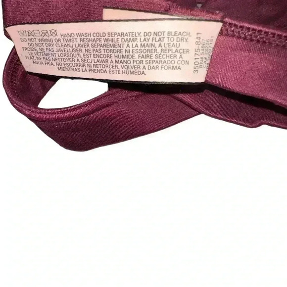 Bundle of 2 Victoria secret/pink size XS bralettes. VGUC.‎ Burgundy & rose - Picture 5 of 13